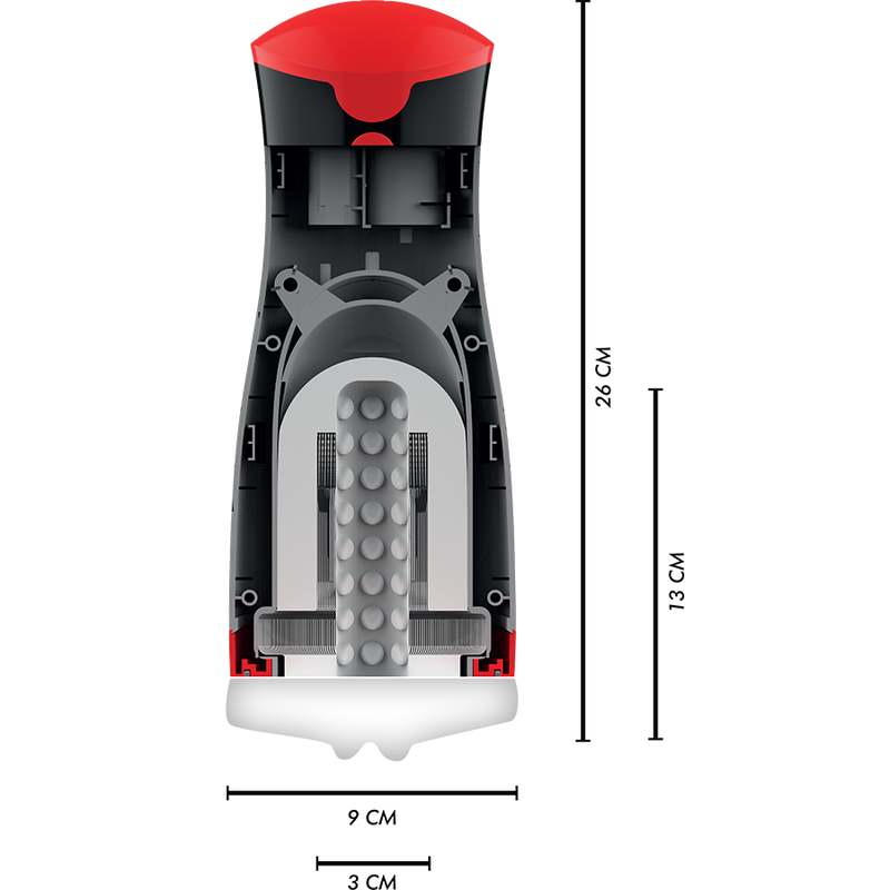Masturbador Masculino JAMYJOB Jango com compressão e vibração para prazer intenso.