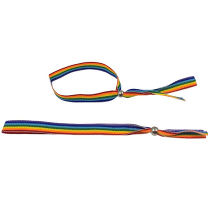 ORGULLO - PULSERA BOLA DE PLATA CON BANDERA LGBT