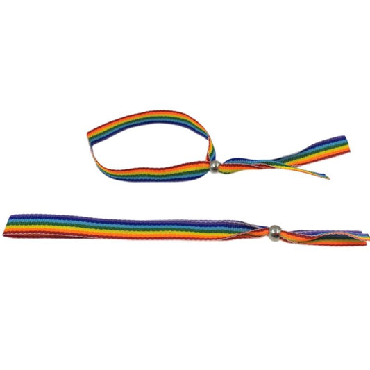 ORGULLO - PULSERA BOLA DE PLATA CON BANDERA LGBT