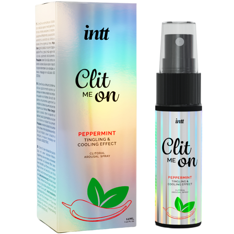 INTT RELEASES Clite-Me Peppermint 12ML, spray de excitação clitoriana com efeito vibratório e refrescante de menta.