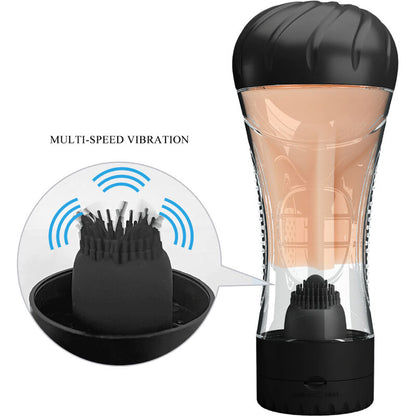 PRETTY LOVE Masturbador Masculino Vibratório Naomi com textura interna realista