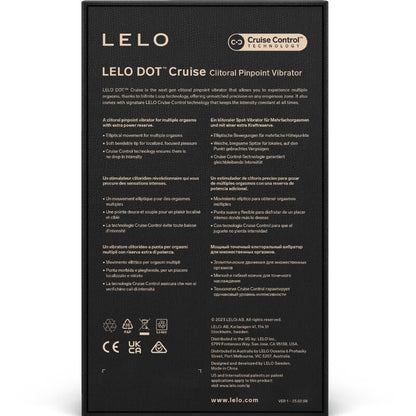 Imagem do LELO Estimulador de Clitóris DOT Cruise Amarelo, destacando seu design ergonômico e ponta flexível.