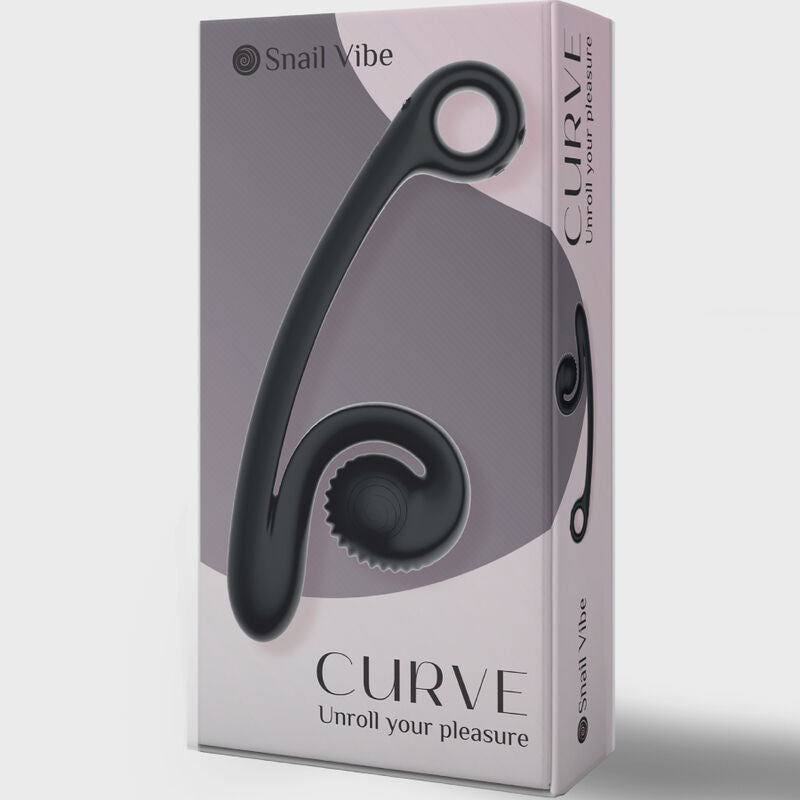 VIBRADOR CARACOL - VIBRADOR CURVO NEGRO