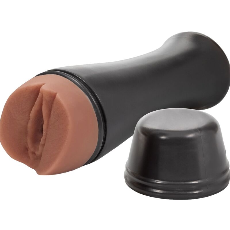 Close-up do masturbador masculino PRIVATE Slutty Miss To Go, destacando a textura e o design compacto.