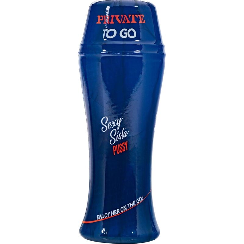 Masturbador masculino PRIVATE Sexy Sista To Go Compacto, ideal para prazer portátil e discreto.