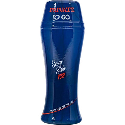 Masturbador masculino PRIVATE Sexy Sista To Go Compacto, ideal para prazer portátil e discreto.