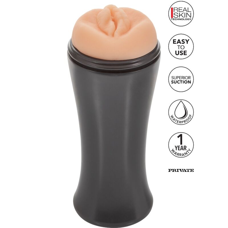 Masturbador PRIVATE Horny Cougar To Go compacto e com textura realista