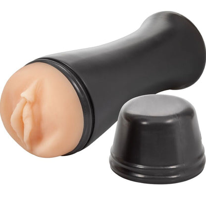 Masturbador PRIVATE Hot Bombshell To Go, detalhe da textura e design compacto.