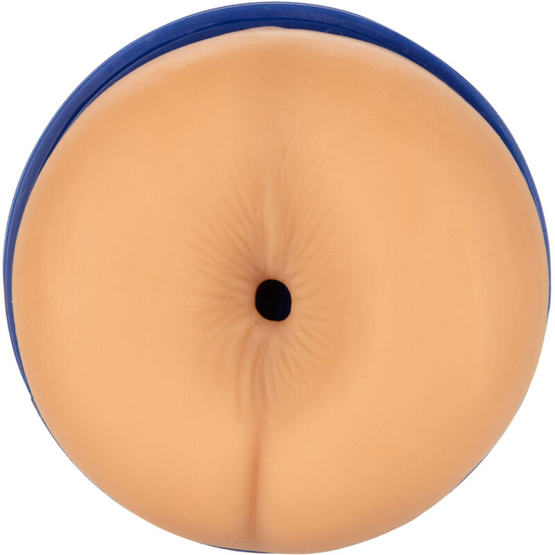 Masturbador Anal Tarra White Legend da PRIVATE, detalhe da textura e formato ergonómico para prazer realista.