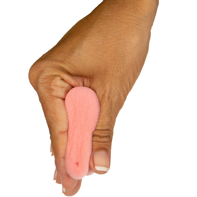 Tampão esponja vaginal lubricada Confort 365, embalagem com 3 unidades, para uso menstrual e relações sexuais.