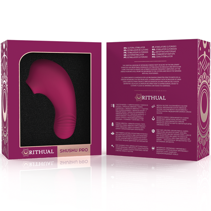 RITHUAL Estimulador de Clitóris Shushu Pro Orquídea, com design elegante e dois motores potentes para estimulação dupla.
