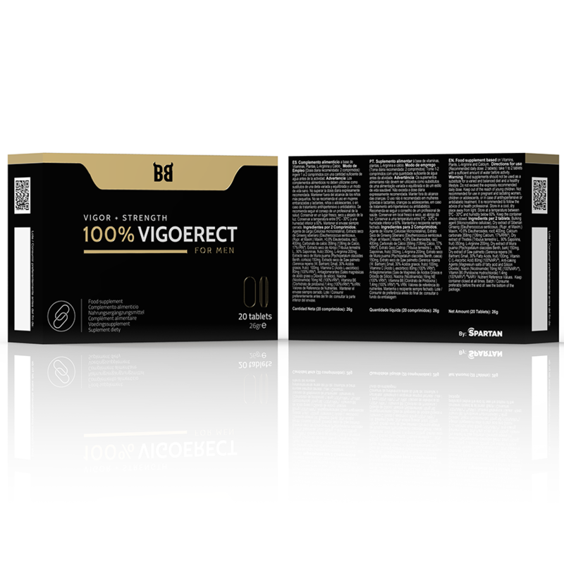 BLACK BULL Vigoerect Suplemento Masculino Vigor + Força 20 Comprimidos