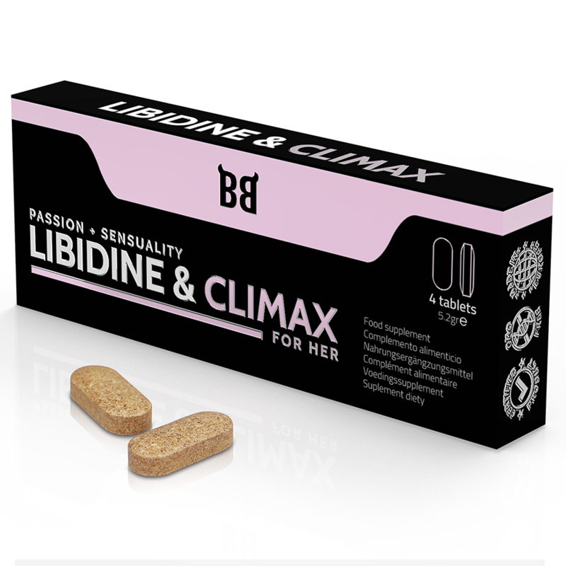 BLACK BULL Libidine & Climax Cápsulas para aumento de libido feminina