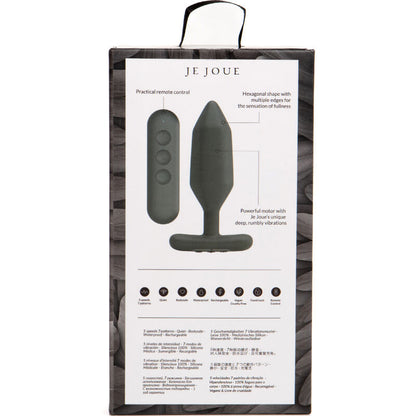 JE JOUE - VIBRADOR ANAL PLUG DE ÓNIX NEGRO