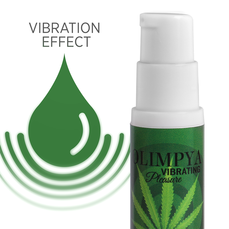 Frasco do OLIMPYA Estimulante Líquido Vibratório com Cannabis Sativa