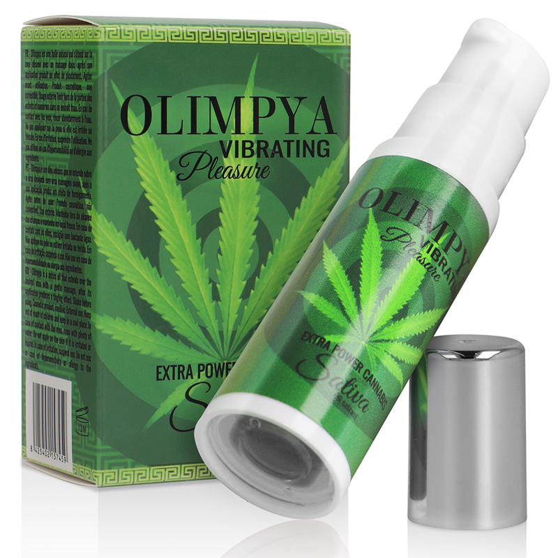Frasco do OLIMPYA Estimulante Líquido Vibratório com Cannabis Sativa