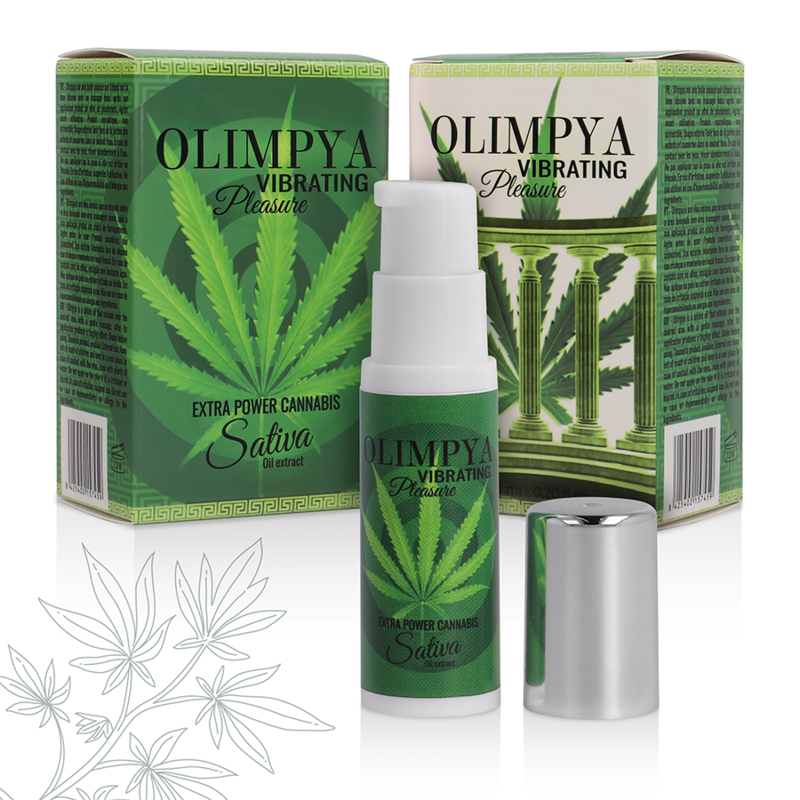 Frasco do OLIMPYA Estimulante Líquido Vibratório com Cannabis Sativa