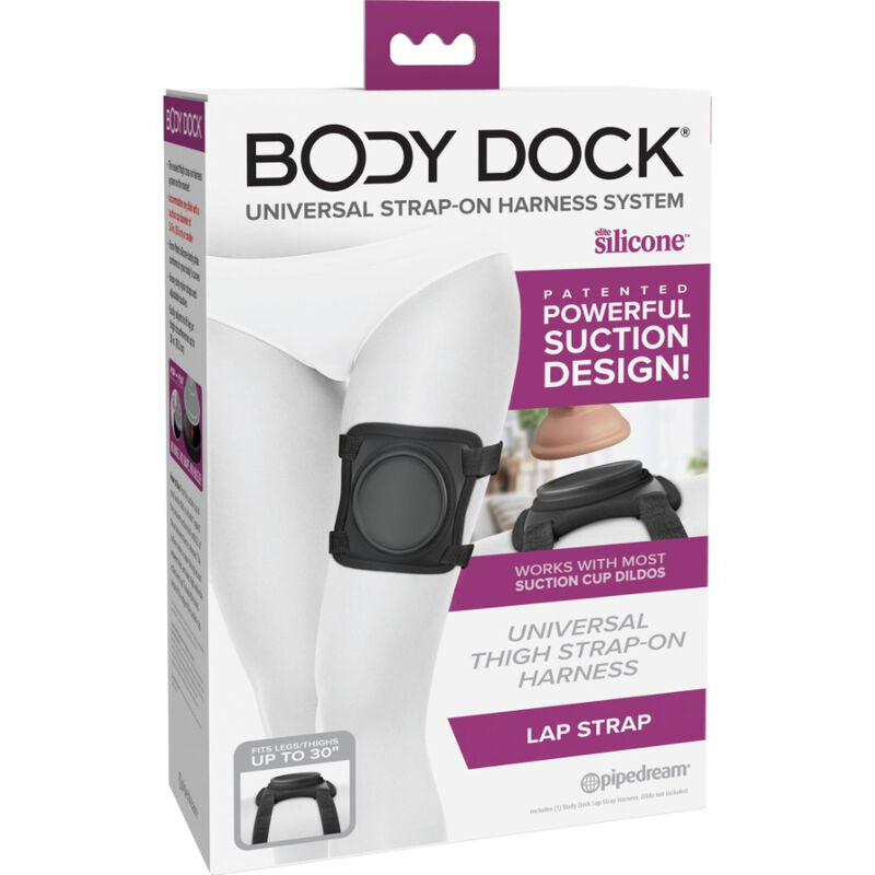 Arnês de corpo PIPEDREAMS Body Dock com sistema de sucção para fixação de dildos e vibradores