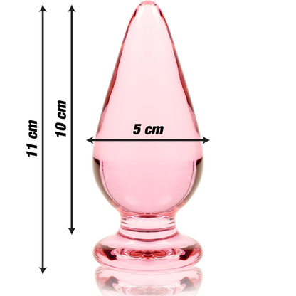 Plug Anal Modelo 4 Vidrio Borosilicato Transparente 11 CM -O- 5 CM