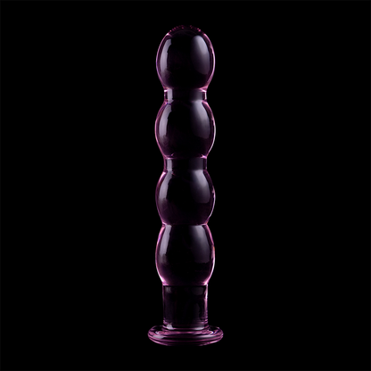 Dildo Modelo 10 de Vidrio Borosilicato Transparente 16.5 cm -Ø- 3.5 cm