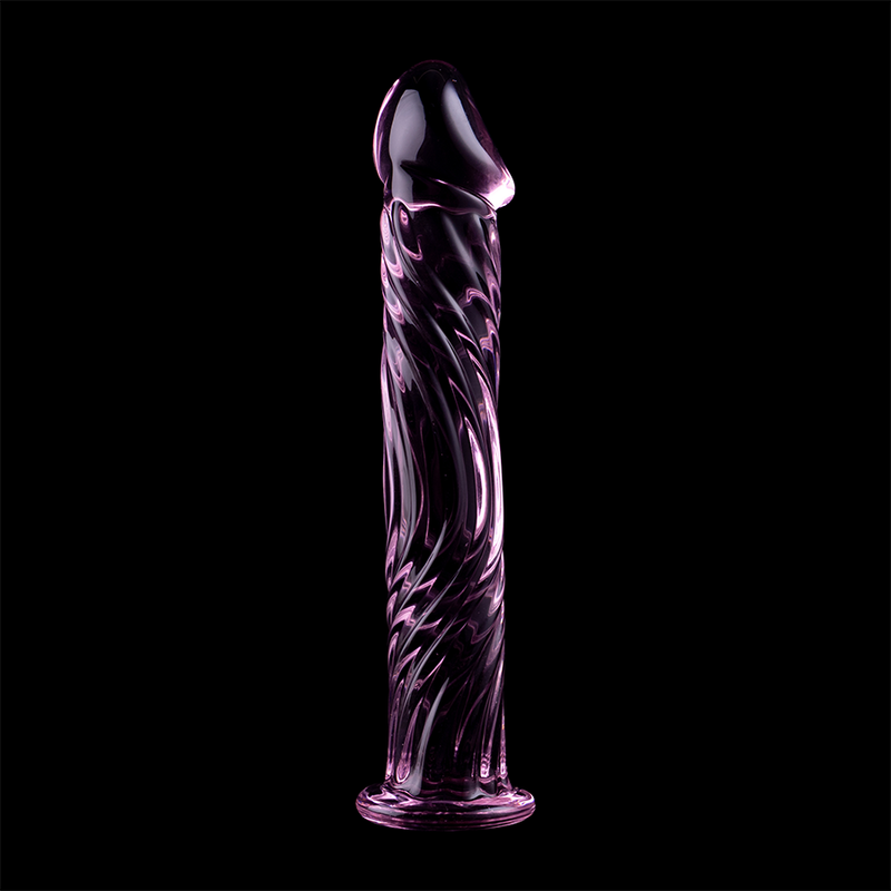 Dildo de Vidrio Borosilicato Transparente Modelo 12, 17 cm x 3.5 cm