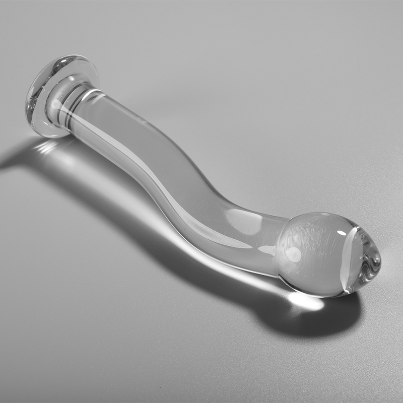 Dildo Modelo 18 Vidrio Borosilicato Transparente 18.5 cm -O- 3.5 cm