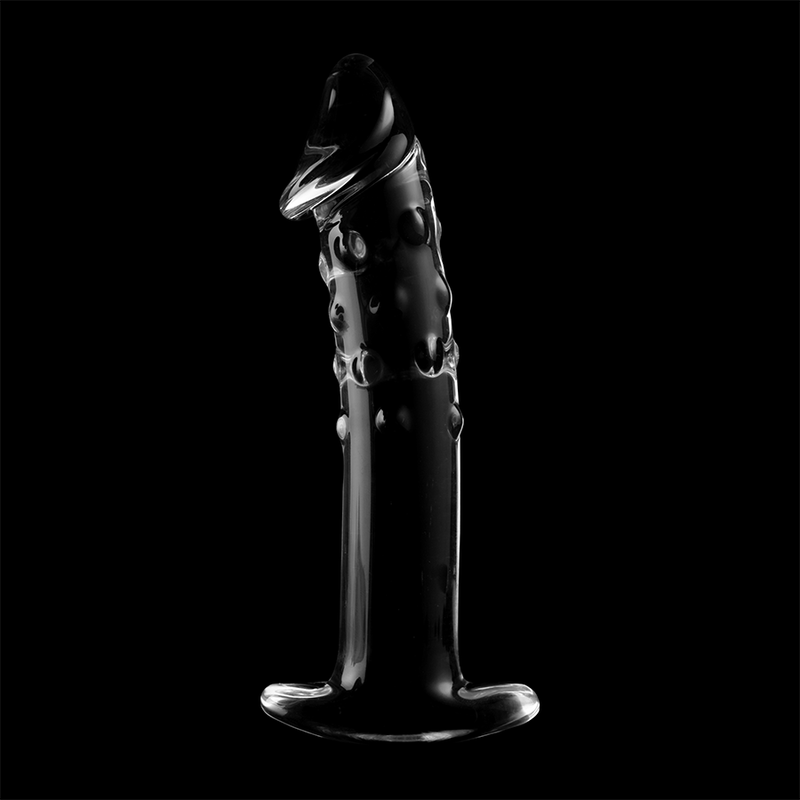Dildo Modelo 19 de Vidrio Borosilicato Transparente 18.5 cm Ø 4 cm