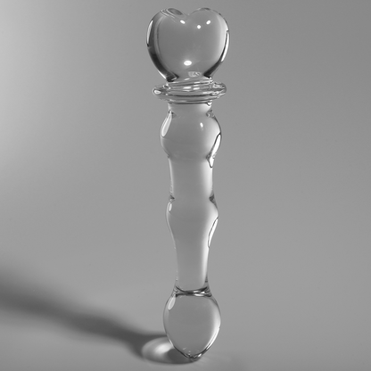 Dildo Modelo 21 Vidrio Borosilicato Transparente 20.5 cm