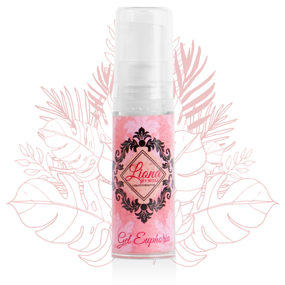 Frasco de LIONA BY MOMA Gel Líquido Vibratório Estimulante Euphoria 6 ML, mostrando o design elegante e o aplicador.