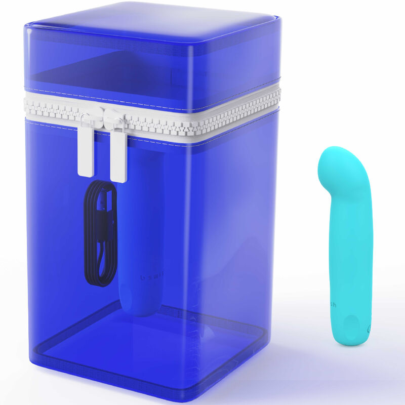 Vibrador Bcute Curve Infinity Classic B SWISH recarregável de silicone azul