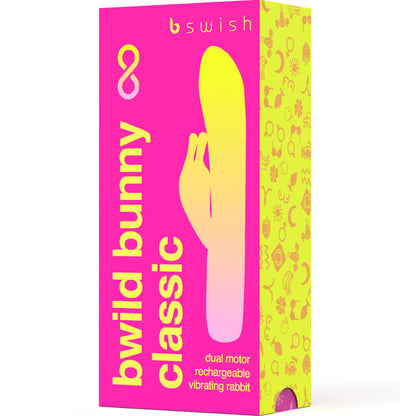 Vibrador B SWISH BWILD BUNNY INFINITE CLASSIC Recarregável Rosa com design ergonómico de estimulação dupla