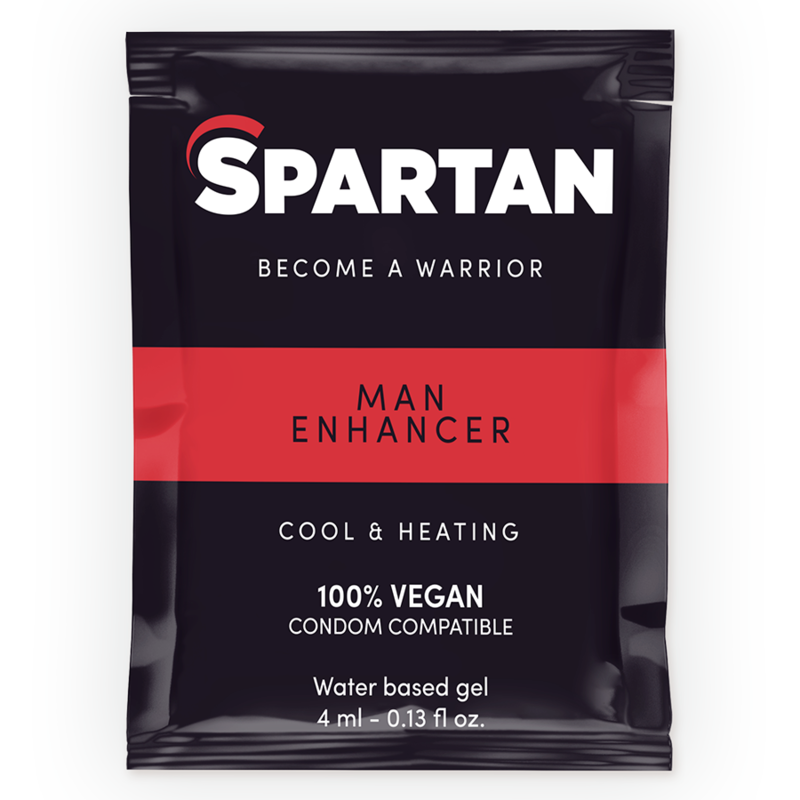 SPARTAN - GEL PARA MEJORAR LA ERECCIÓN CON EFECTO CALOR Y FRÍO 100% VEGANO 4ML