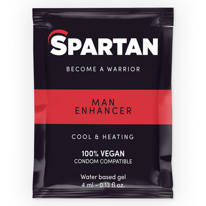 SPARTAN - GEL PARA MEJORAR LA ERECCIÓN CON EFECTO CALOR Y FRÍO 100% VEGANO 4ML