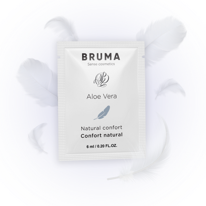 Embalagem do Gel Deslizante BRUMA Aloe Vera Natural Confort 6 ML