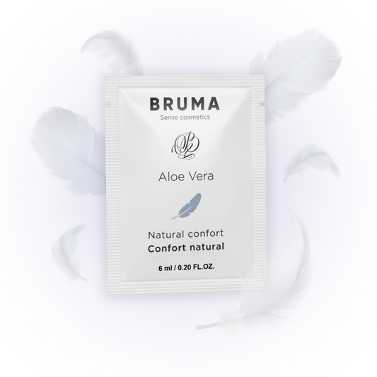Embalagem do Gel Deslizante BRUMA Aloe Vera Natural Confort 6 ML