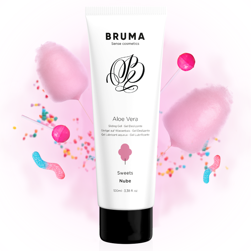 BRUMA Gel Deslizante Aloe Vera Sabor Doces 100ml para lubrificação íntima