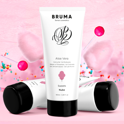 BRUMA Gel Deslizante Aloe Vera Sabor Doces 100ml para lubrificação íntima