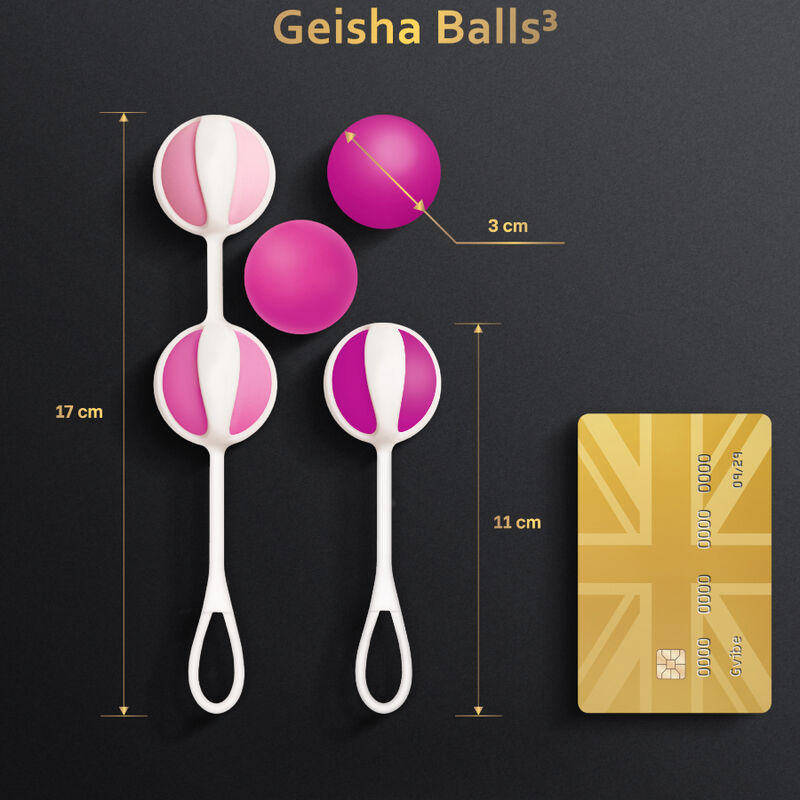 G-VIBE - SET DE 5 BOLAS GEIXA ROSAS