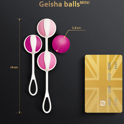 G-VIBE - SET DE 4 MINI BOLAS GEISHA MORADA