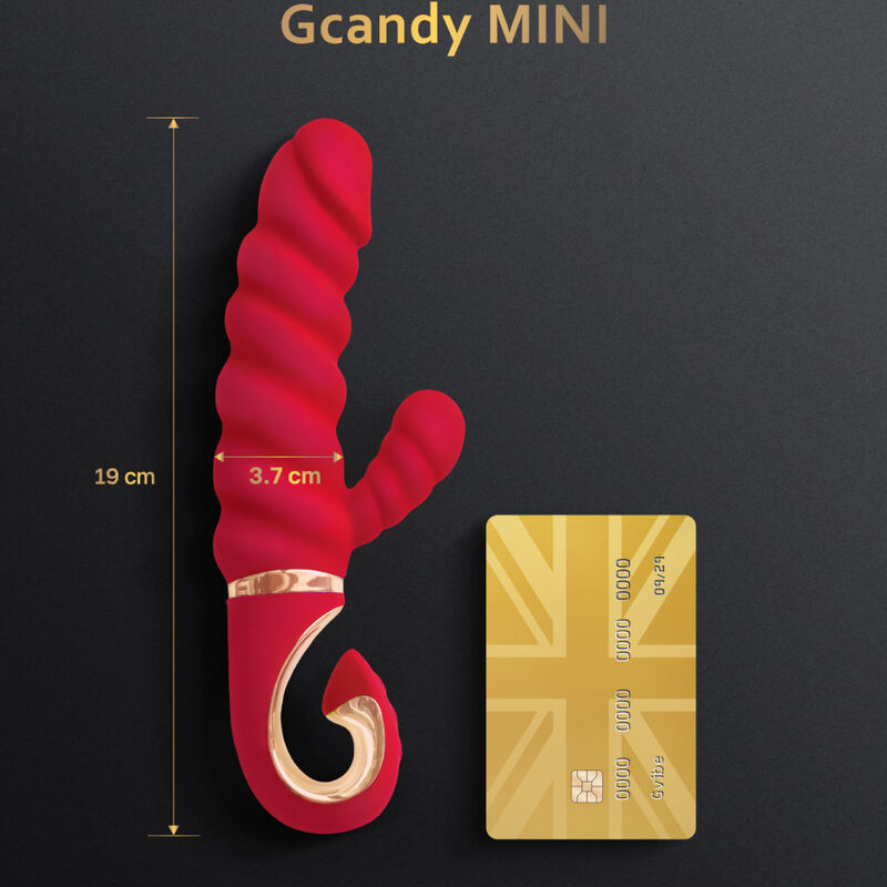 G-VIBE - VIBRADOR DE SILICONA ROJO GCANDY MINI