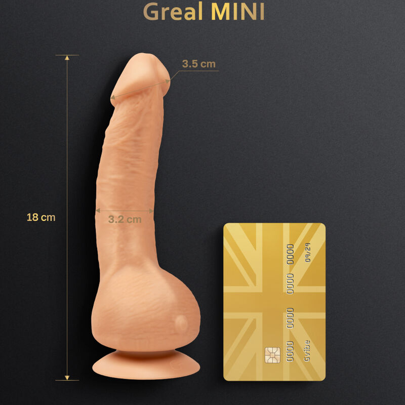 G-VIBE - GREAL MINI DILDO VIBRADOR DE SILICONA NATURAL