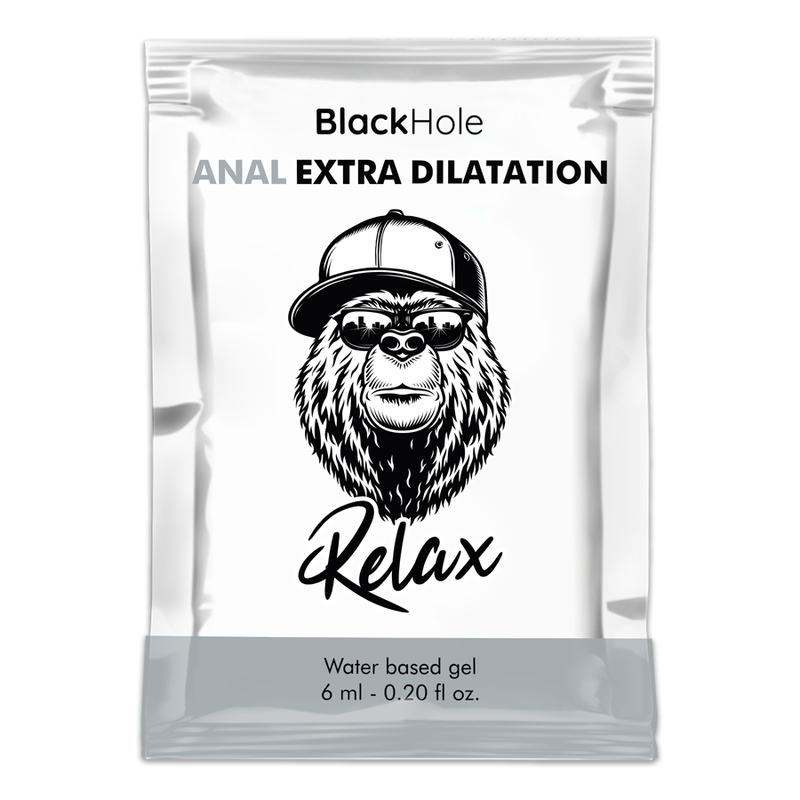 BLACK HOLE Gel Lubrificante Anal Extra Dilatação Base Água 6 ML para prazer anal