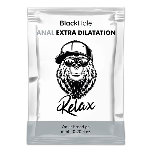 BLACK HOLE Gel Lubrificante Anal Extra Dilatação Base Água 6 ML para prazer anal