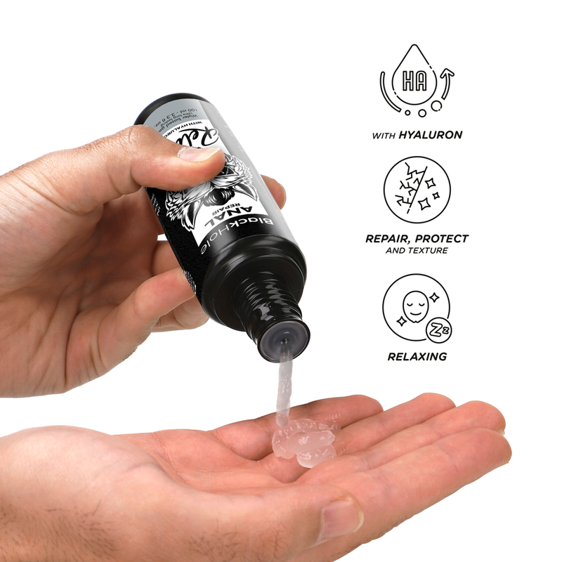 Black Hole Lubrificante Anal Relaxante Dilatador com Hialuron 100 ML para prazer e cuidado íntimo.