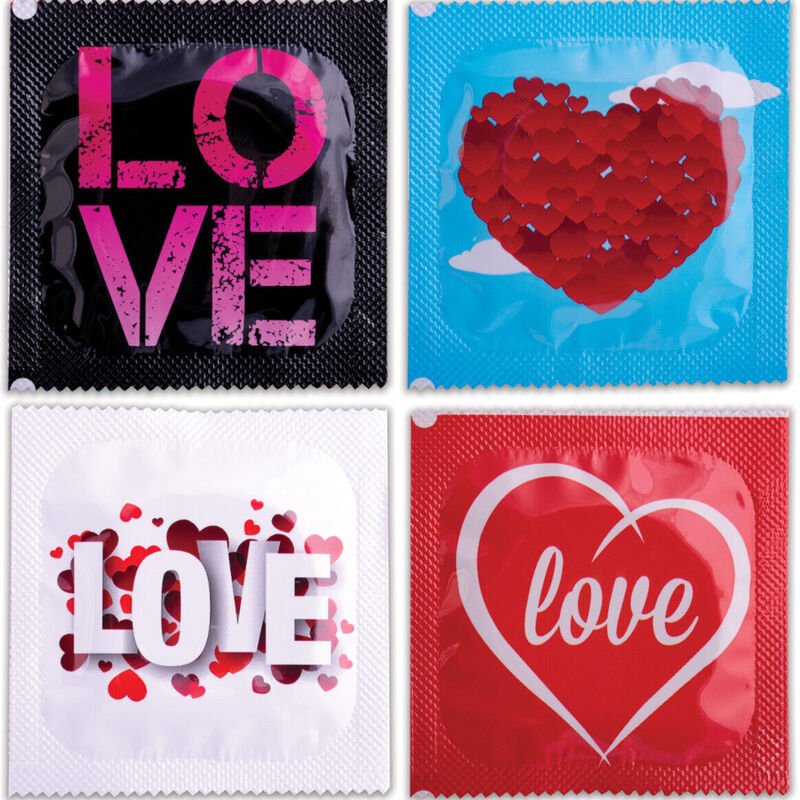 Close-up of the PASANTE Preservativos Saco de Amor 144 Unidades pack, showing branding and condom details.