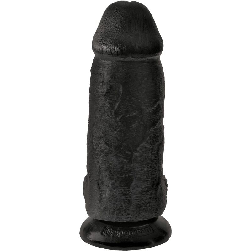 Dildo Realista King Cock Gordito 23 cm Negro