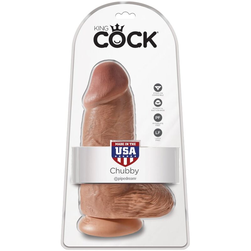 Dildo Realista Pene Gordito 23 CM Caramelo