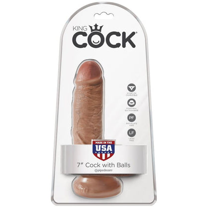 Dildo Realista con Bolas 13.2 cm Caramelo