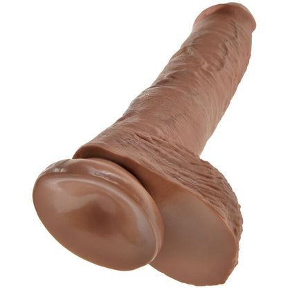 Dildo Realista con Bolas 19.8 cm Caramelo