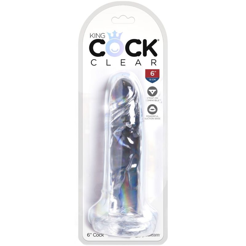 Dildo Realista Pene Clear 15.5 cm Transparente